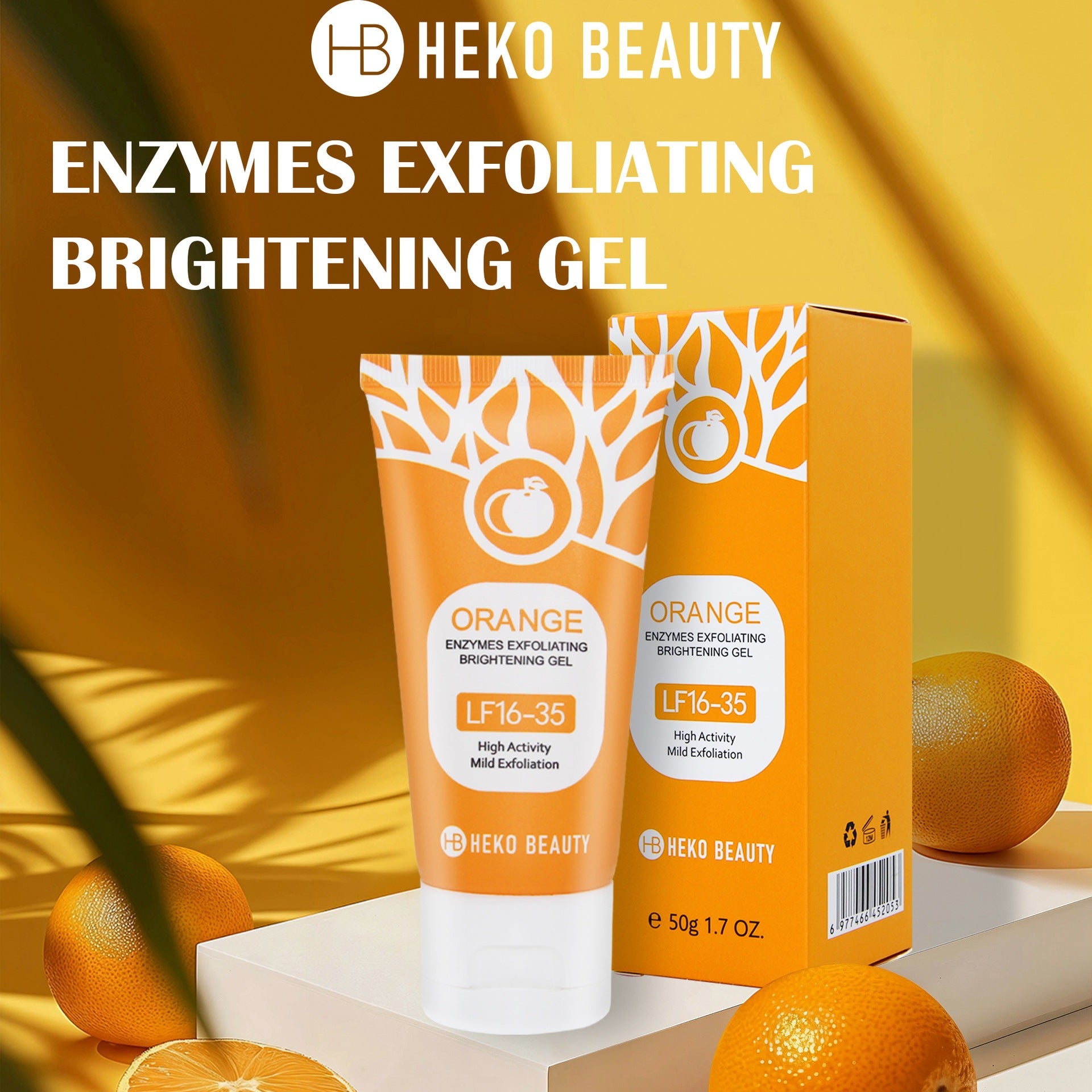 Orange Exfoliating Skin Brightening Gel