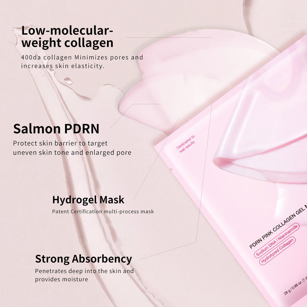 Pink Collagen facial mask Jelly Split facial mask