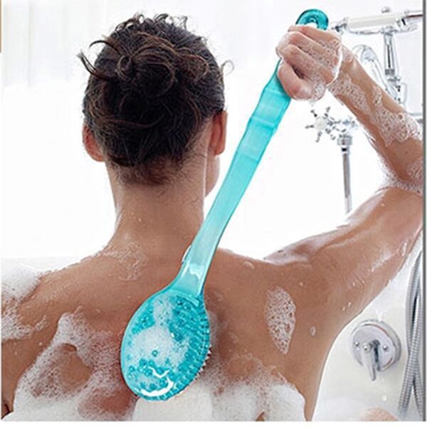 Bath Shower Sponge Scrubber Brushes With Handle Exfoliating Scrub Skin Massager Exfoliation Bathroom Brush