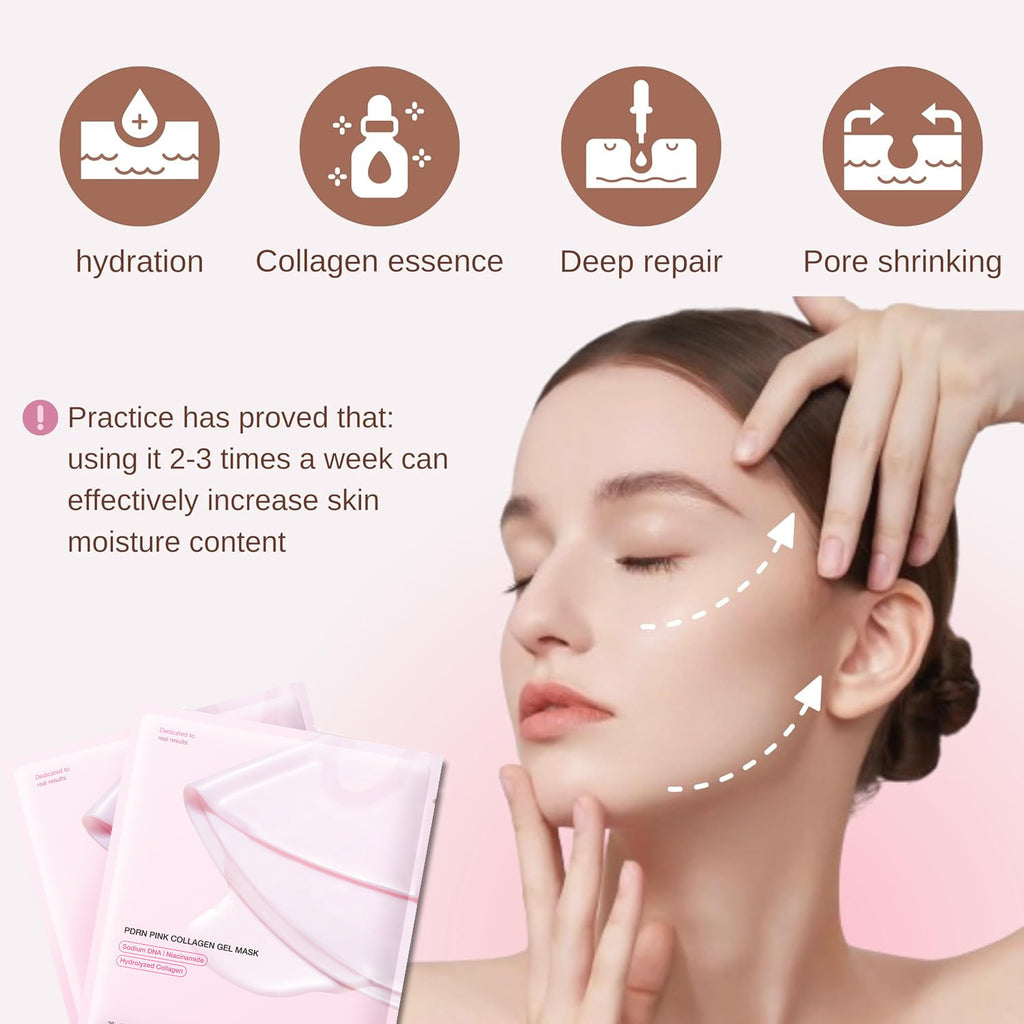 Pink Collagen facial mask Jelly Split facial mask