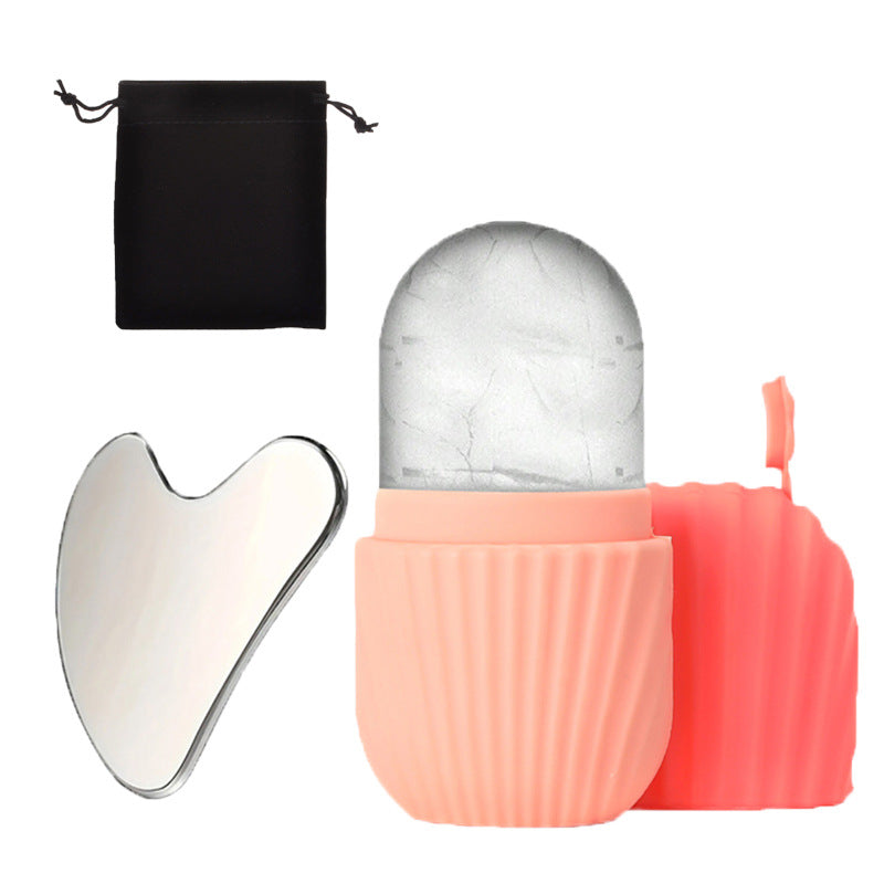 Silicone Ice Grid Scraping Plate Facial Care Tool Set