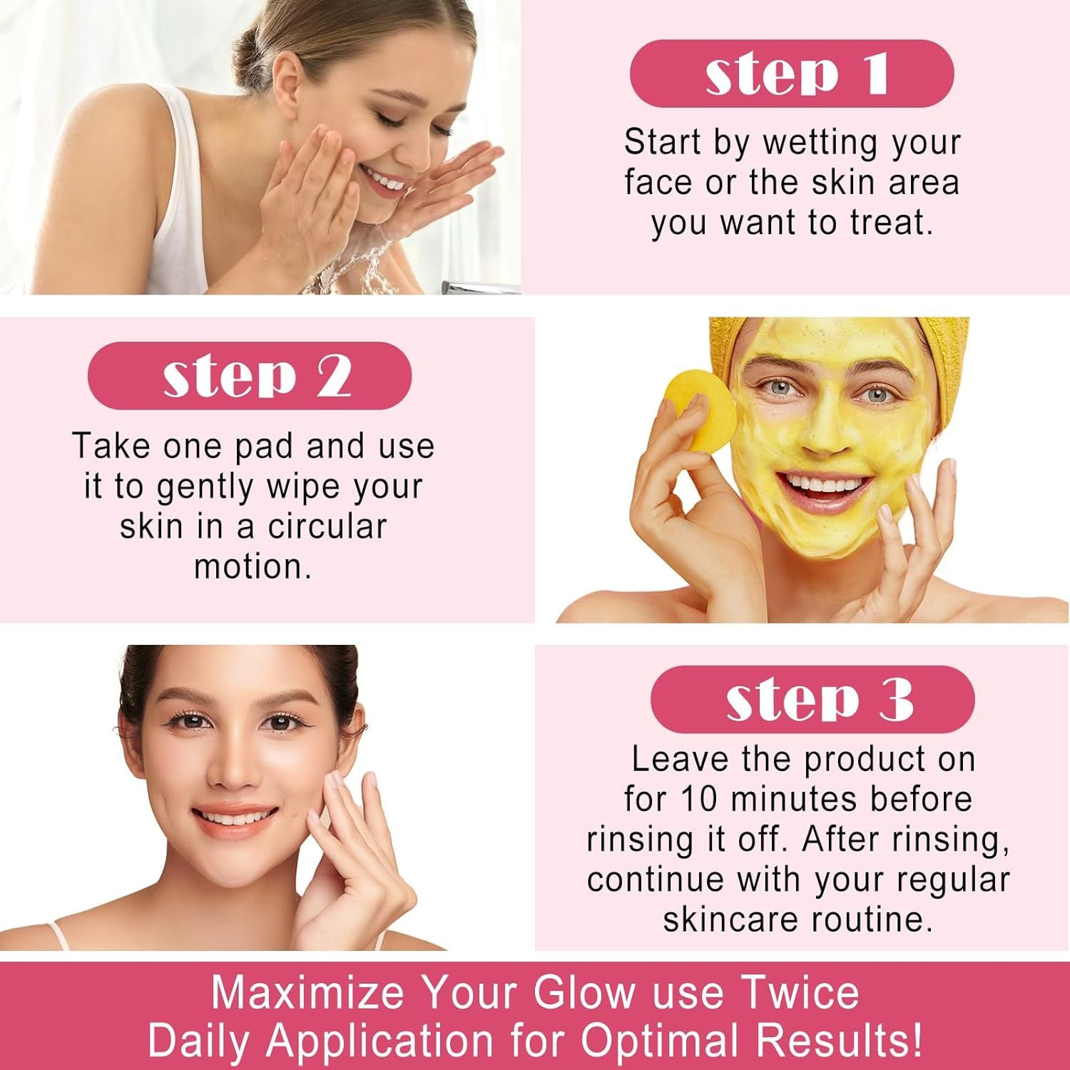 Kojic Acid Pads Gentle Exfoliating Cleansing Pad
