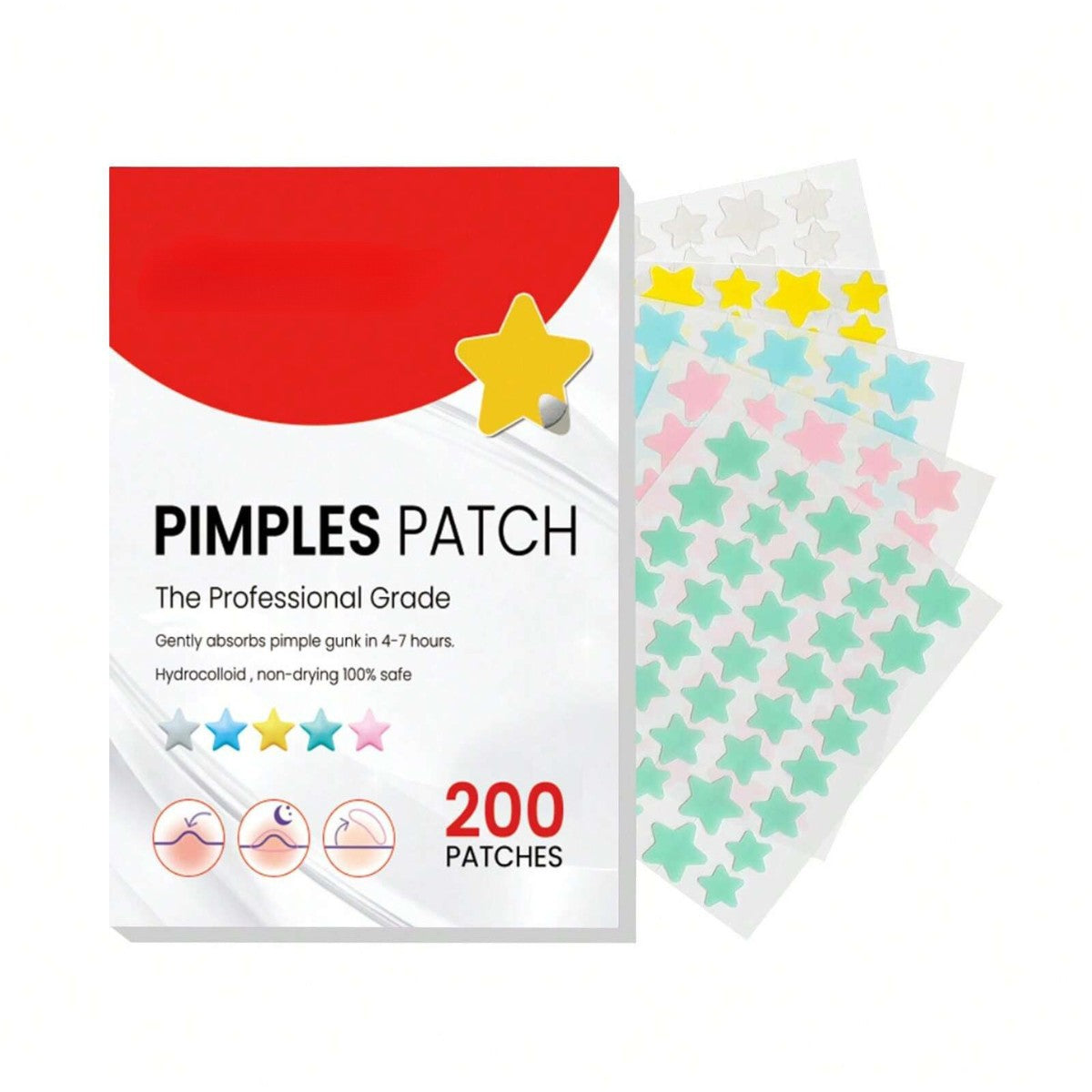 Acne Patches Party Stickers Heart-shaped Stickers