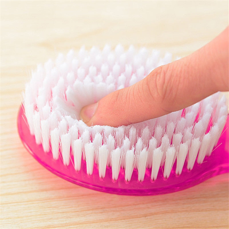 Bath Shower Sponge Scrubber Brushes With Handle Exfoliating Scrub Skin Massager Exfoliation Bathroom Brush
