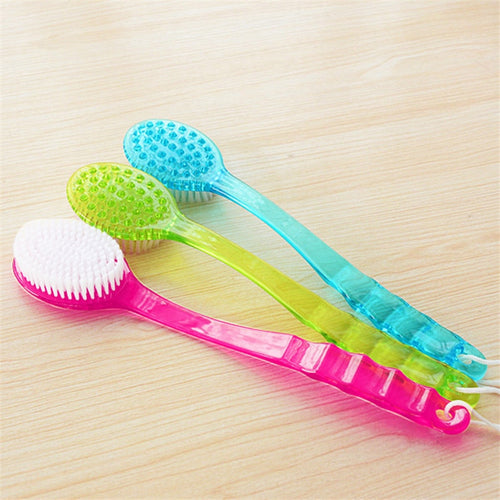 Bath Shower Sponge Scrubber Brushes With Handle Exfoliating Scrub Skin Massager Exfoliation Bathroom Brush