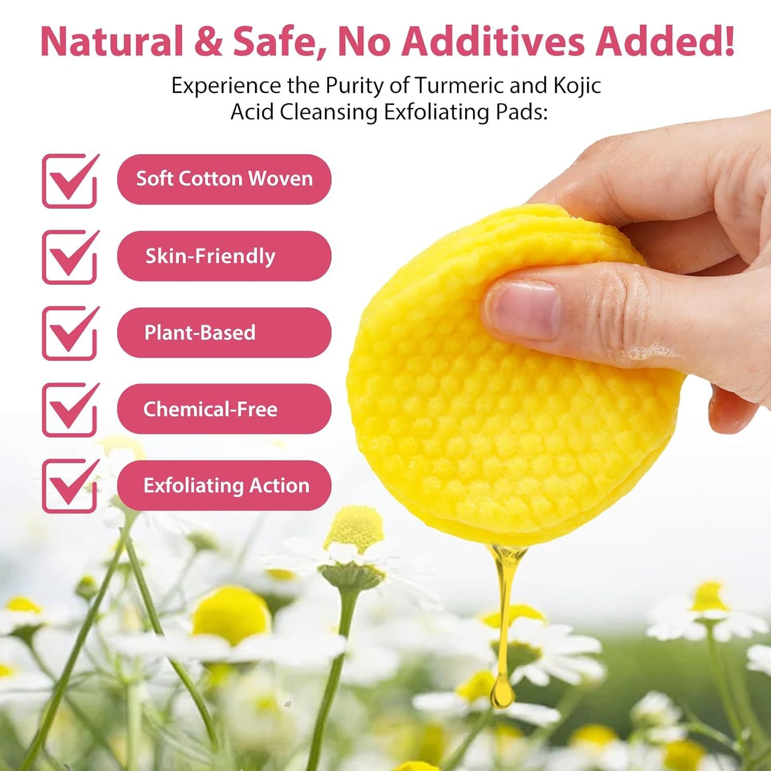 Kojic Acid Pads Gentle Exfoliating Cleansing Pad