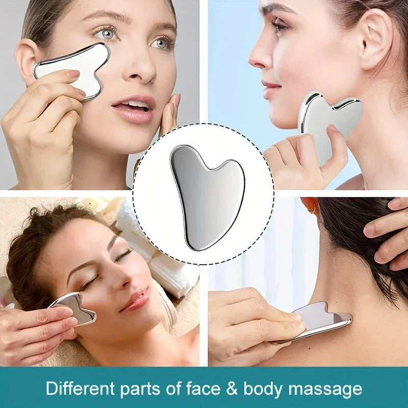 Silicone Ice Grid Scraping Plate Facial Care Tool Set