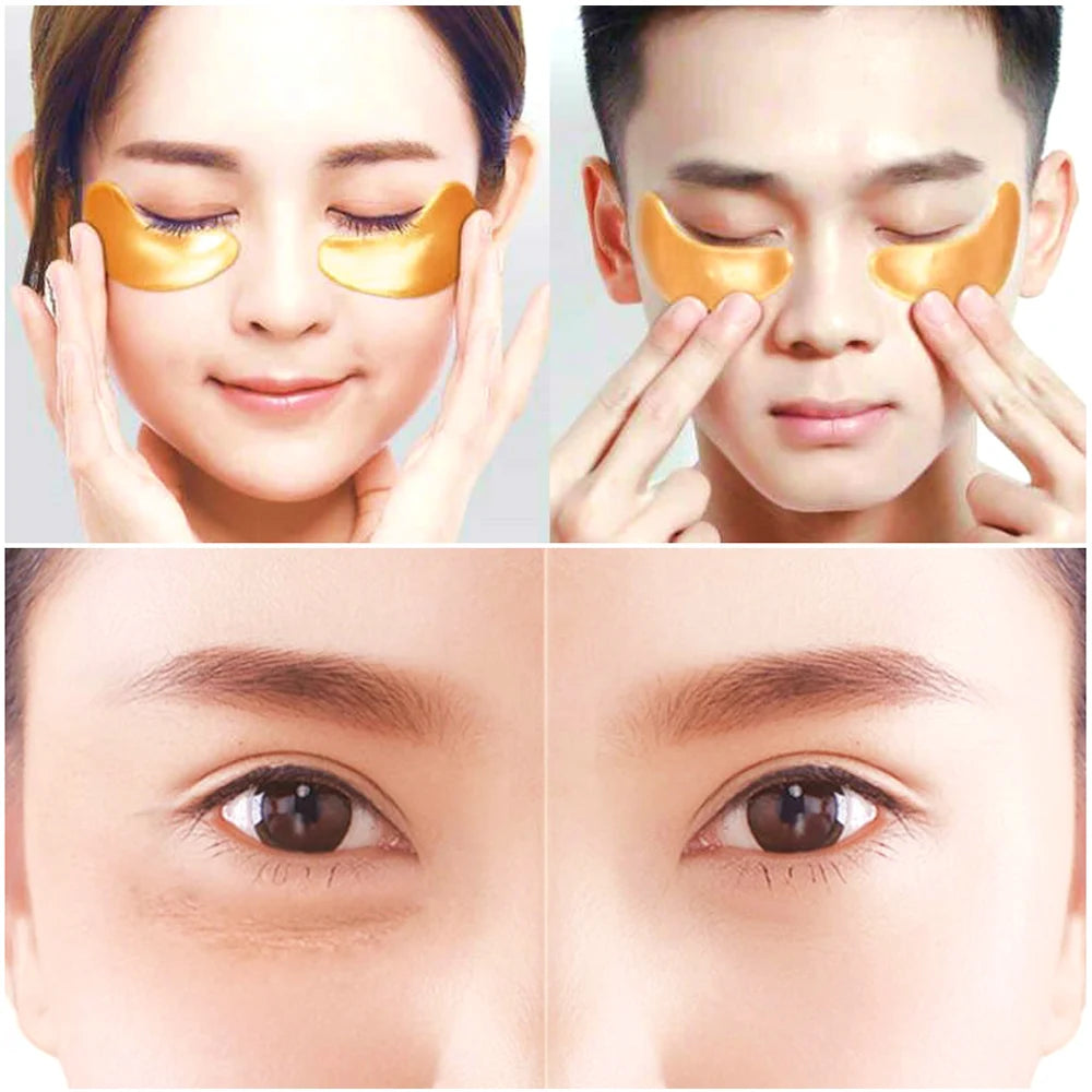 24K Gold Crystal Collagen Eye Mask