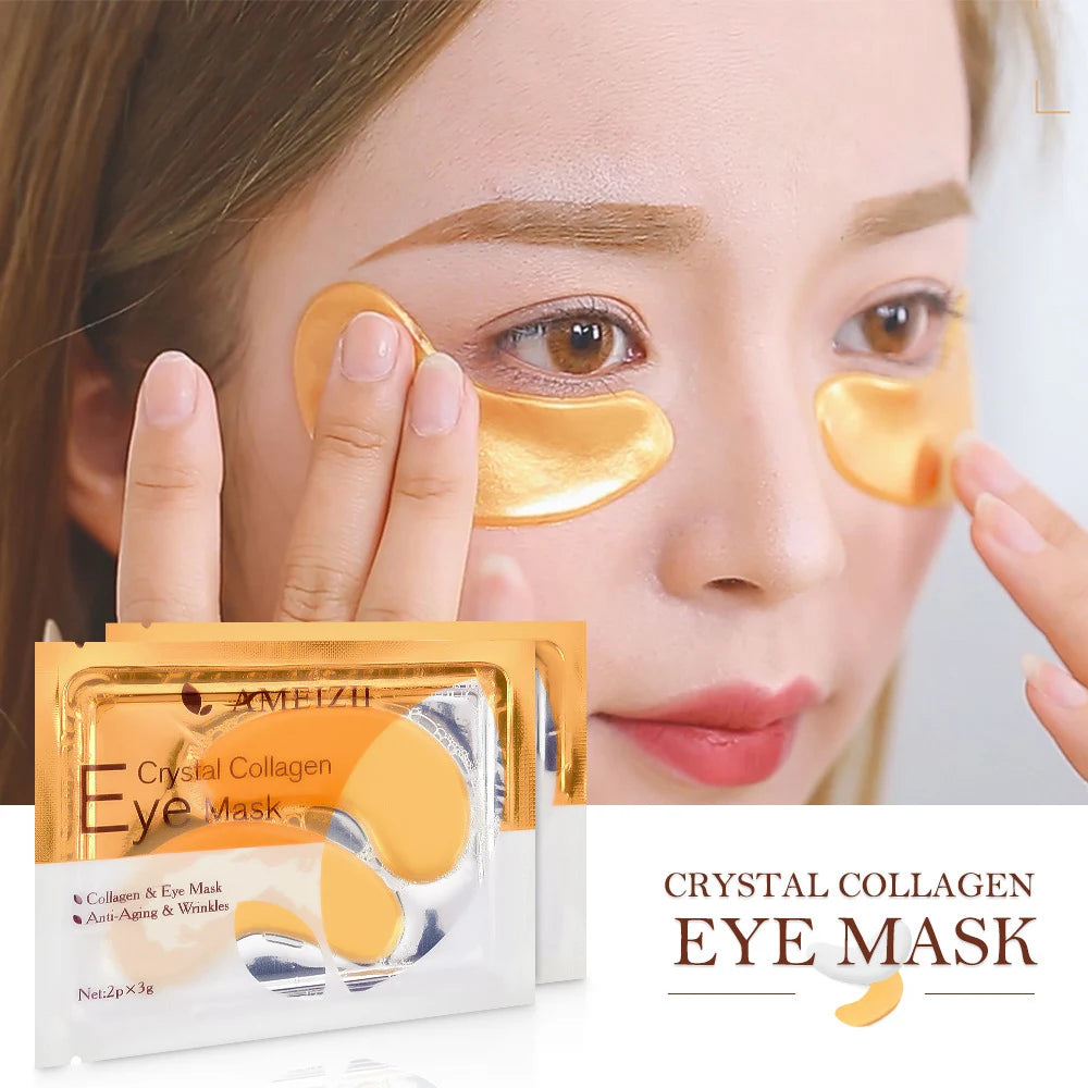 24K Gold Crystal Collagen Eye Mask