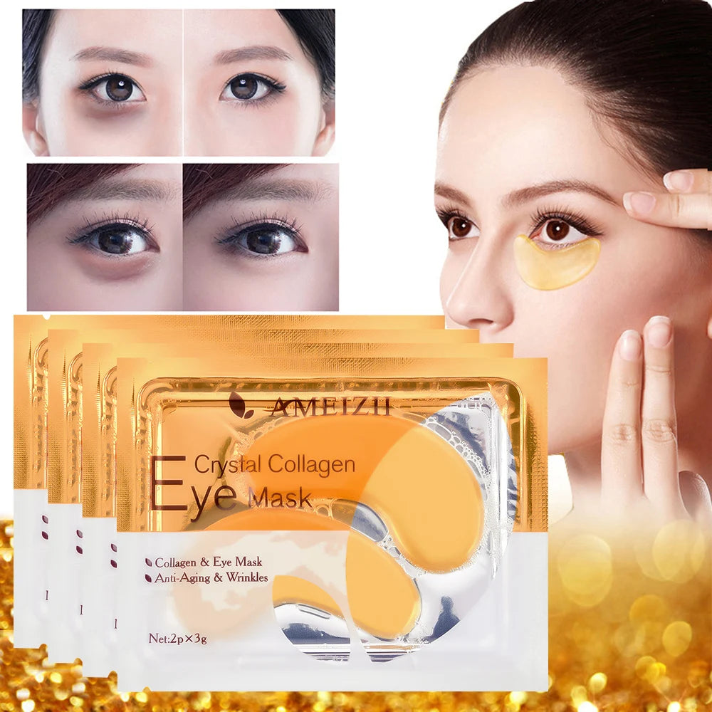 24K Gold Crystal Collagen Eye Mask